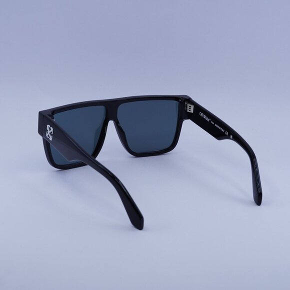 Off-White OERI13J SYRACUSE 1045 Sunglasses Black Shield Frame, Blue Lenses - Picture 9 of 11